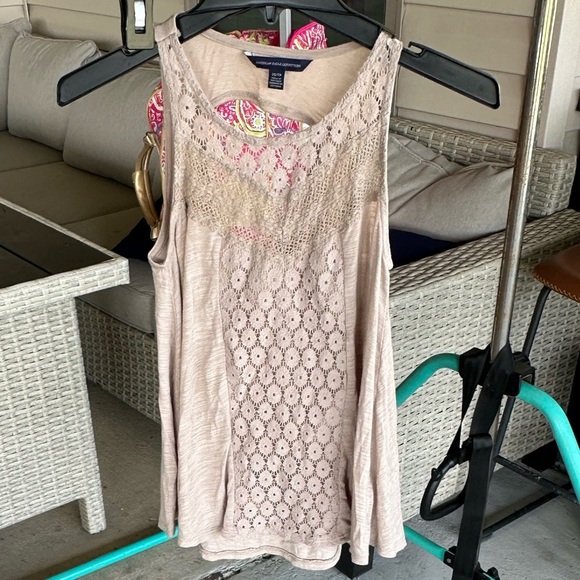 American Eagle Outfitters Tops - American Eagle Outfitters Beige Top